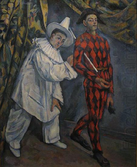 Pierot and Harlequin, Paul Cezanne
